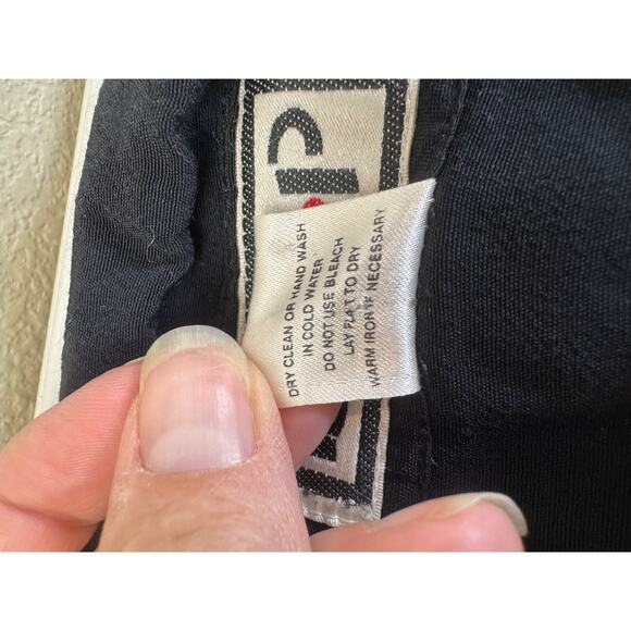 Quirky Button-Up Tunic B.O.P 1X Black Gold Plaid‎ Abstract Patchwork Artsy Boho - Picture 8 of 9